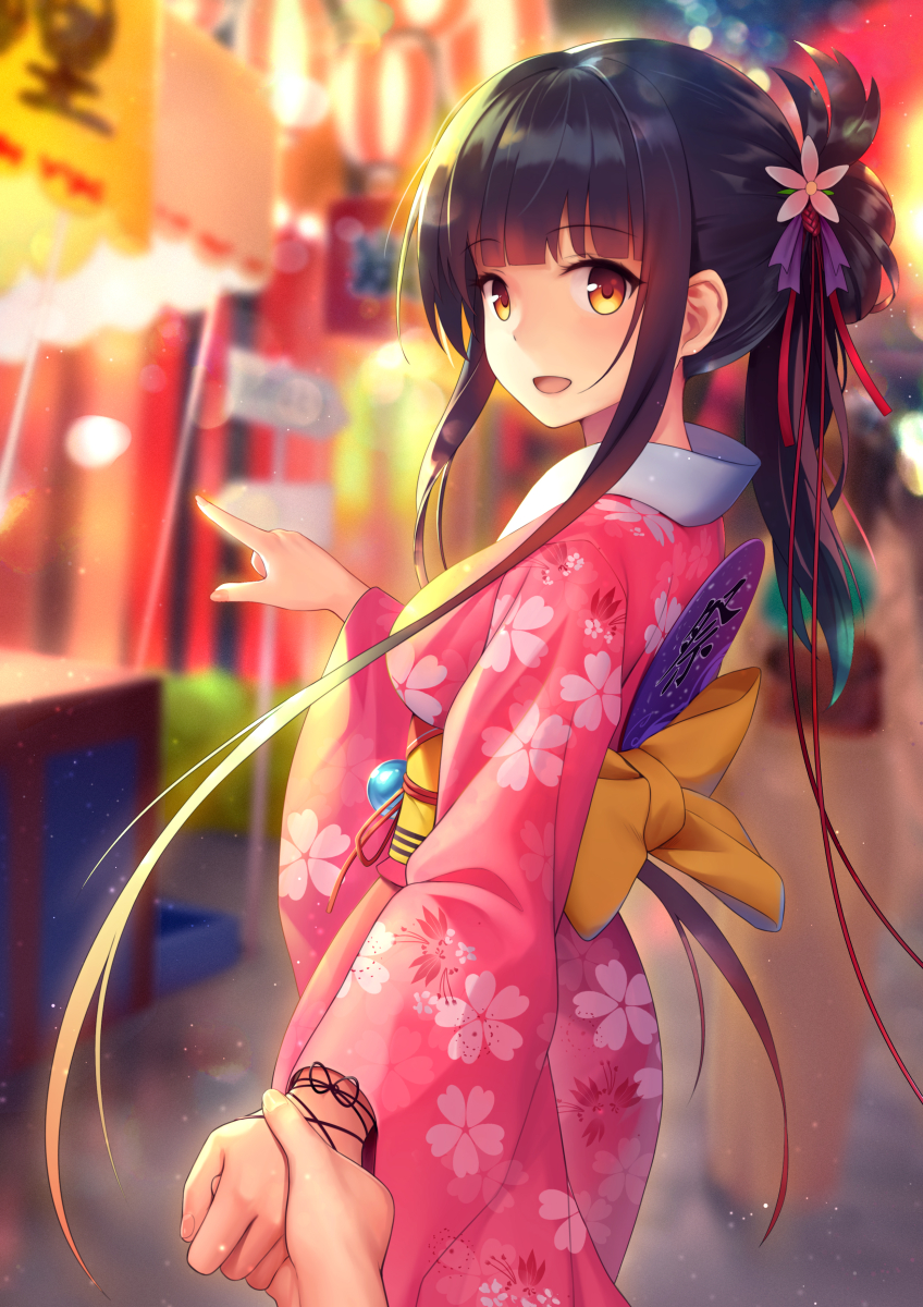 与赤城的夏日祭插画图片壁纸