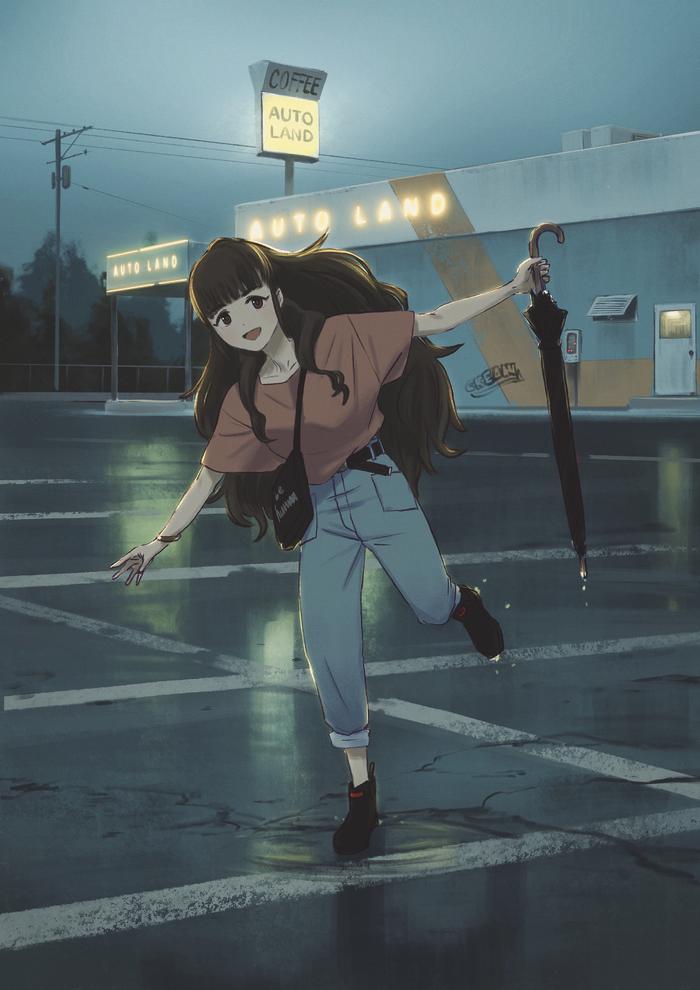 after the rain插画图片壁纸