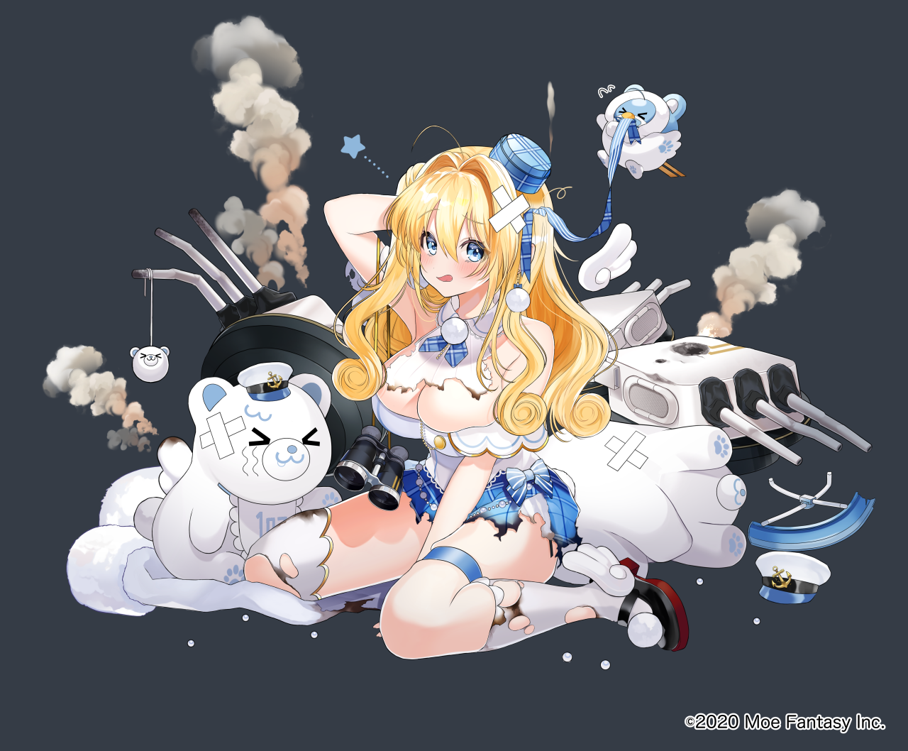【战舰少女R】轻巡洋舰汉汀顿插画图片壁纸