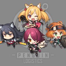 Penguin Logistics插画图片壁纸