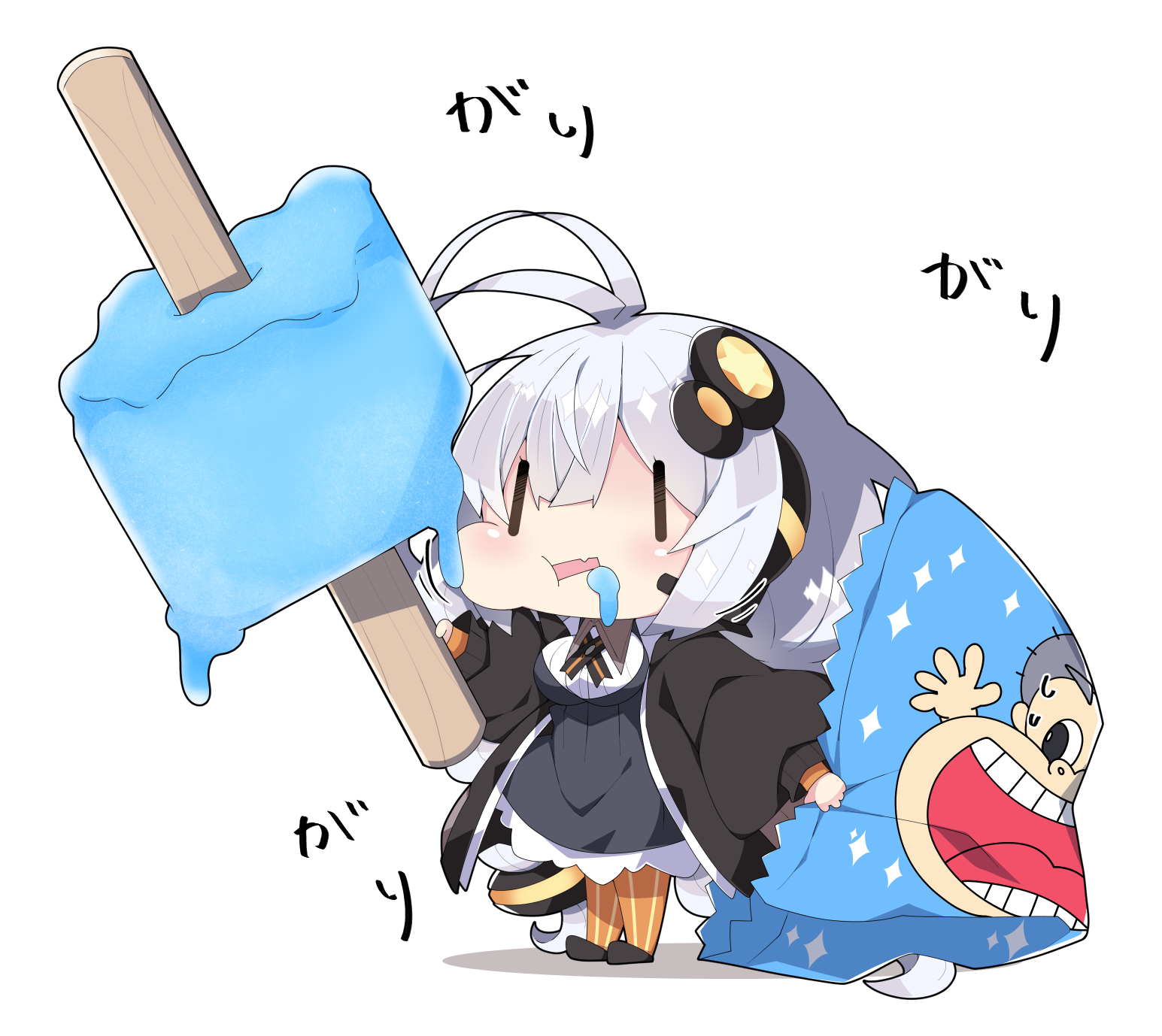 咯吱咯吱的灯光。插画图片壁纸