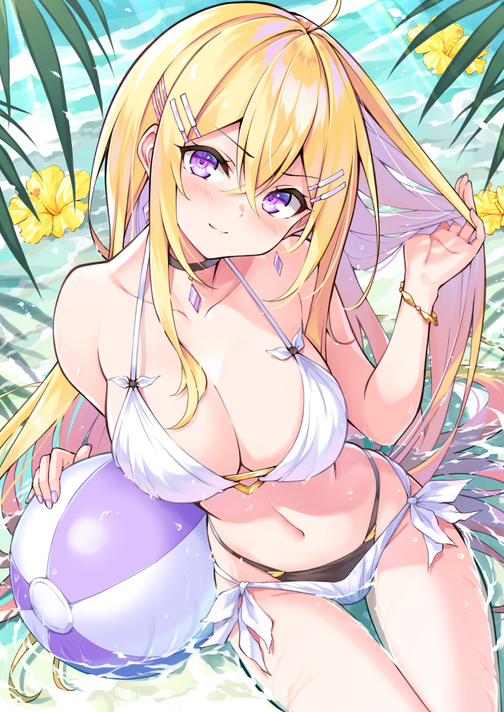 水着牡丹さん插画图片壁纸