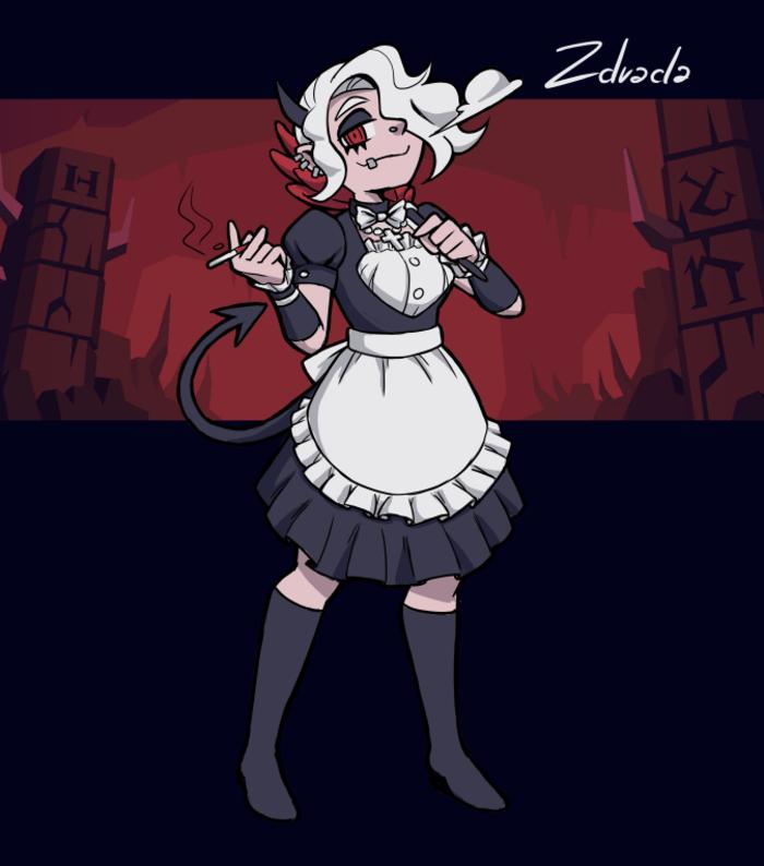 Helltaker - Maid Edition插画图片壁纸