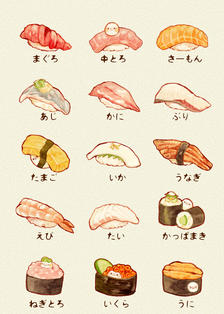跳过寿司插画图片壁纸