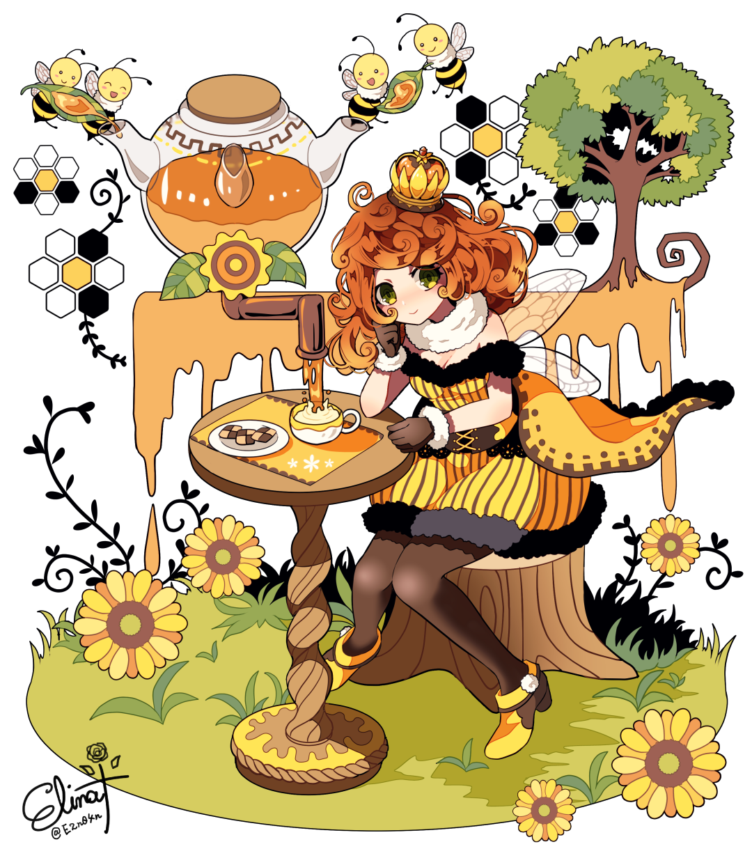 蜂蜜之日插画图片壁纸