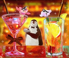深夜的企鹅酒吧-原创ヒゲペンギン