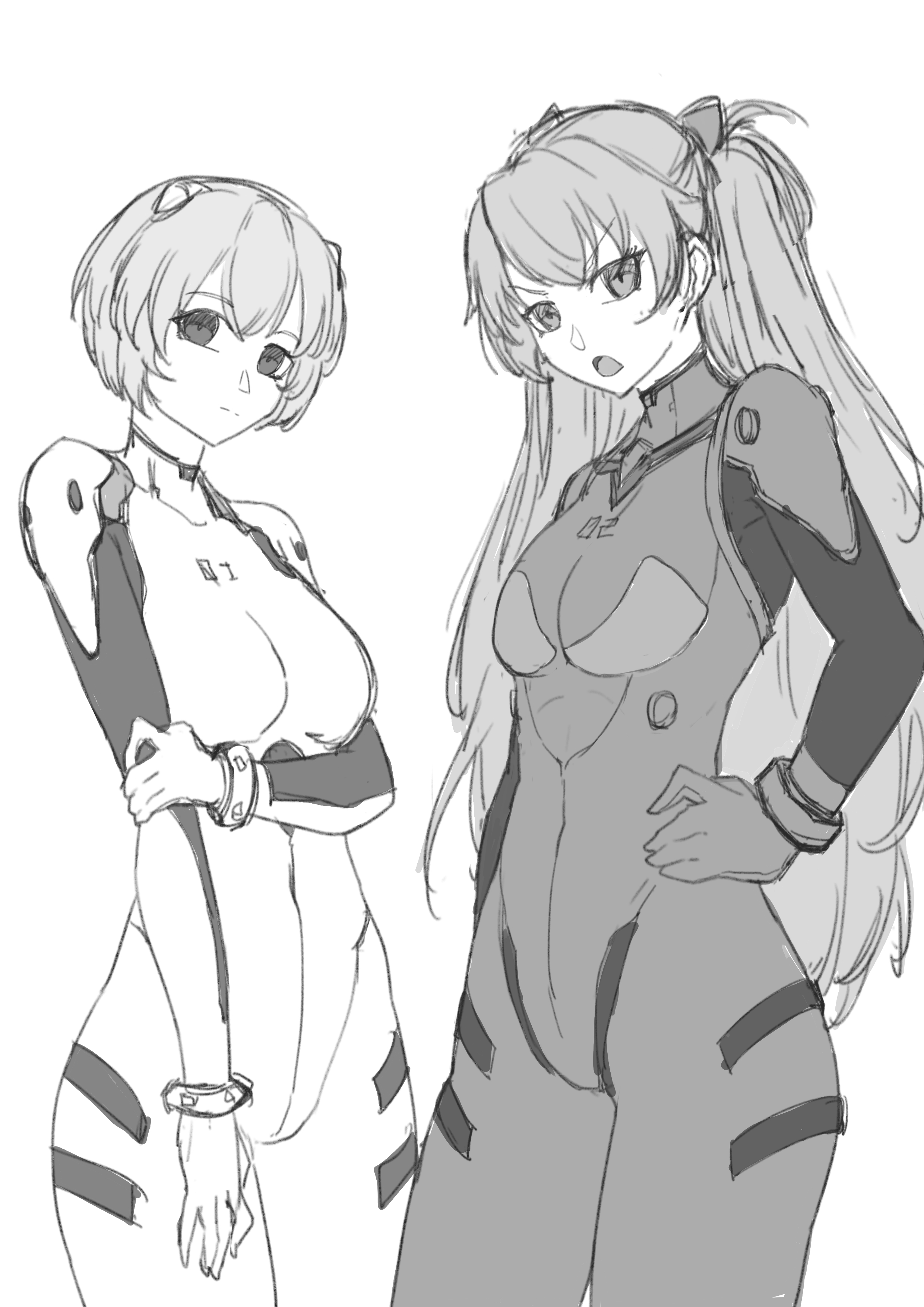 Rei or Asuka?插画图片壁纸