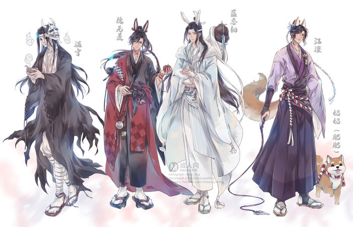 魔道祖师日语版广播剧插画图片壁纸