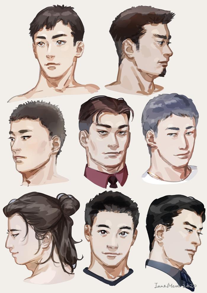 Eastern faces插画图片壁纸