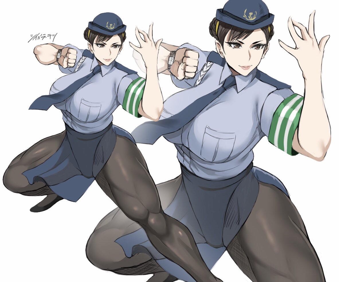 日本警察风春丽插画图片壁纸