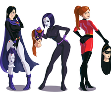 Violet, Raven, and Gwen.
