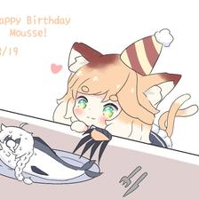 Happy Birthday Mousse插画图片壁纸