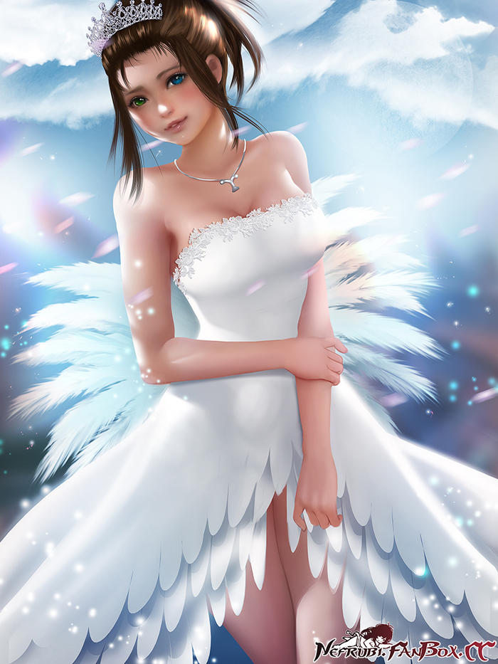 Yuna Wedding Dress | FFX插画图片壁纸
