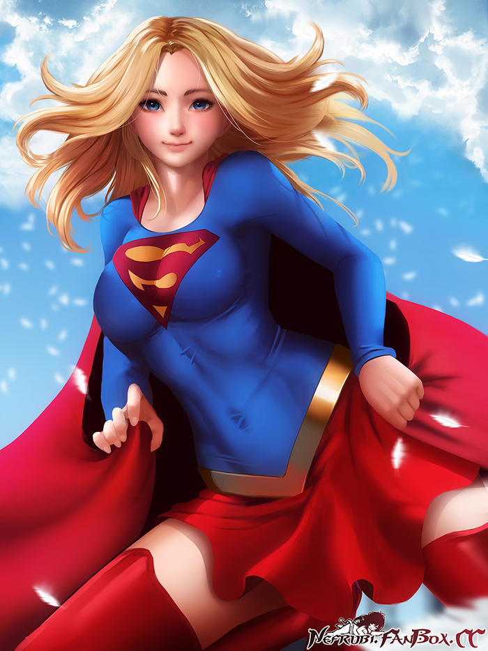 Super Girl插画图片壁纸