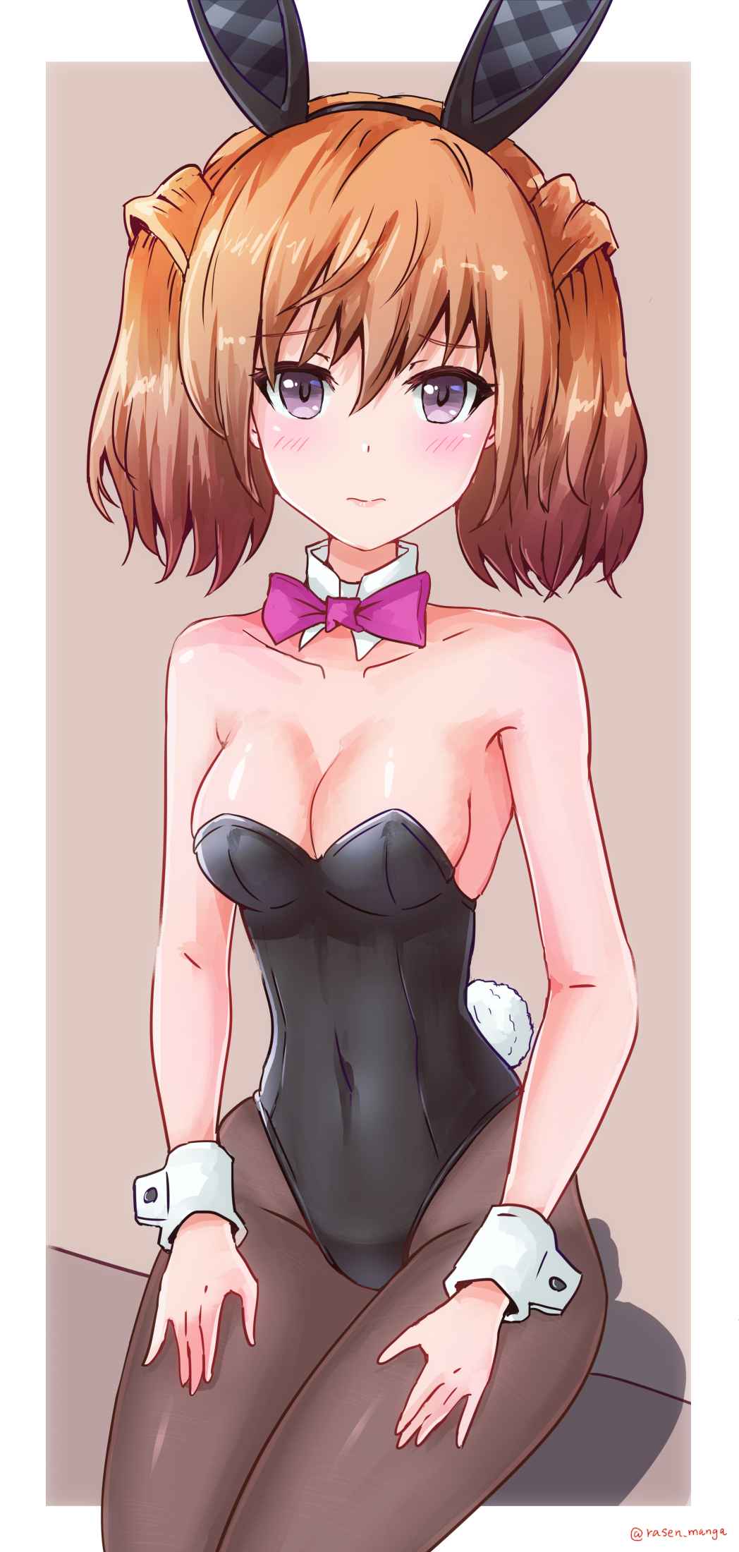 因为是兔日，所以君影唯酱插画图片壁纸