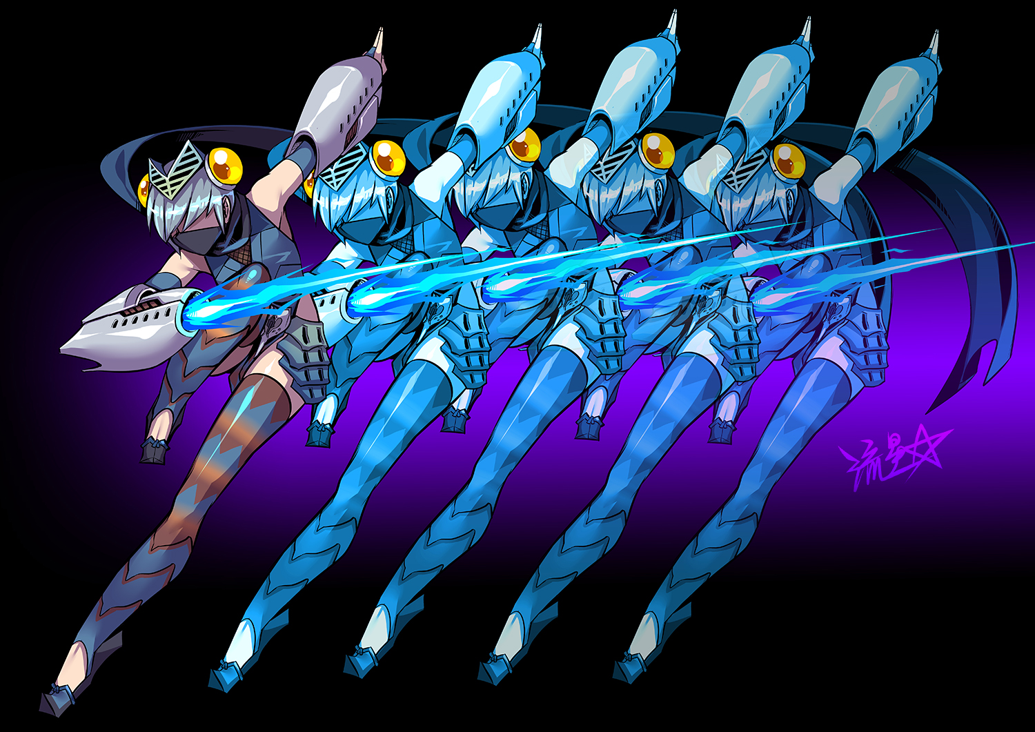 宇宙忍者插画图片壁纸