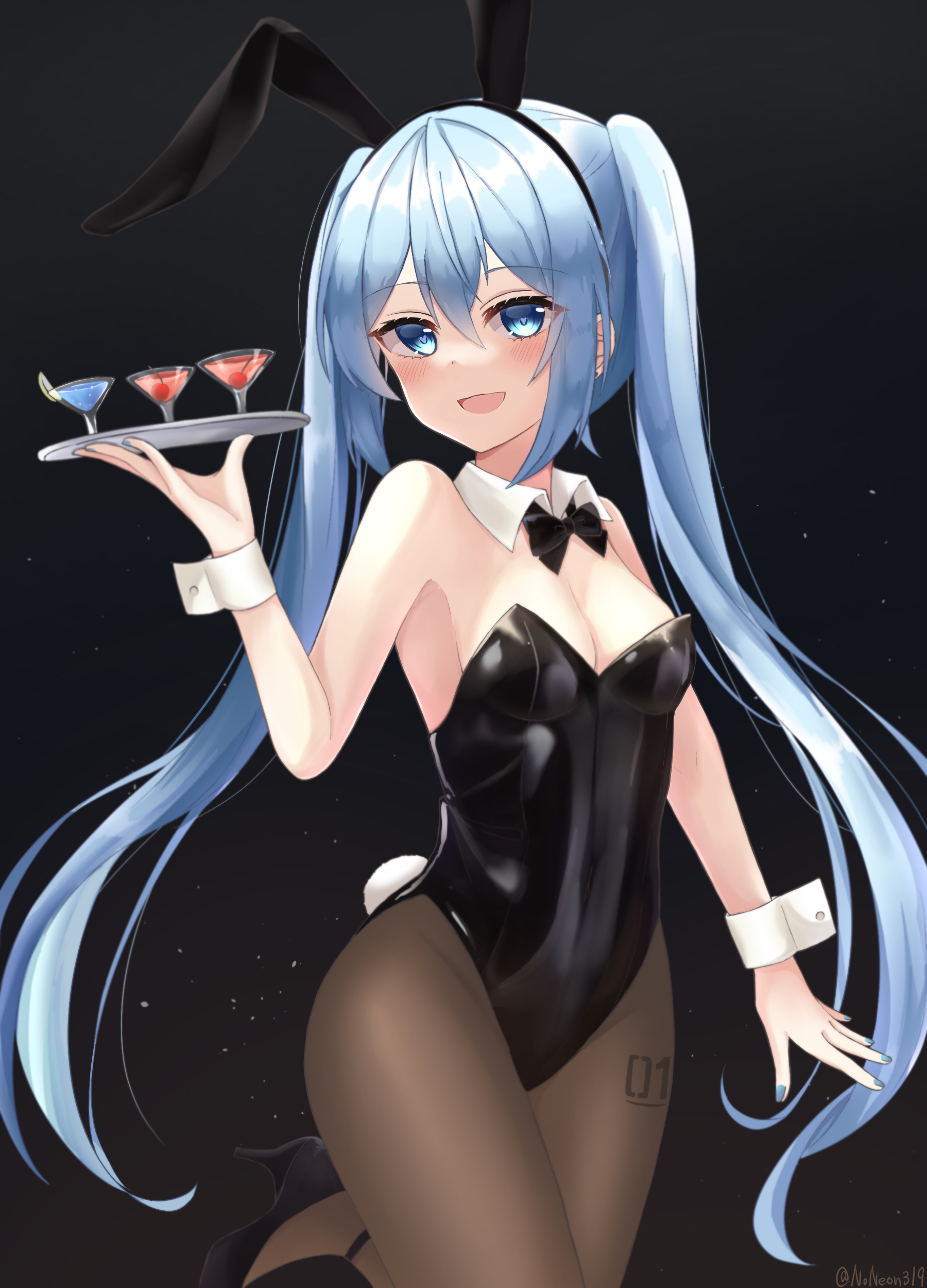 兔女郎miku插画图片壁纸