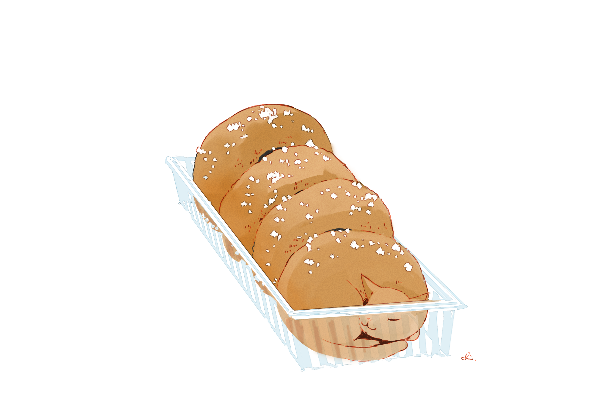 甜甜圈插画图片壁纸