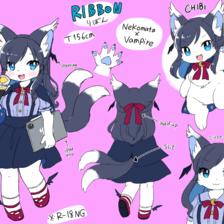 Fursona Ribbon插画图片壁纸