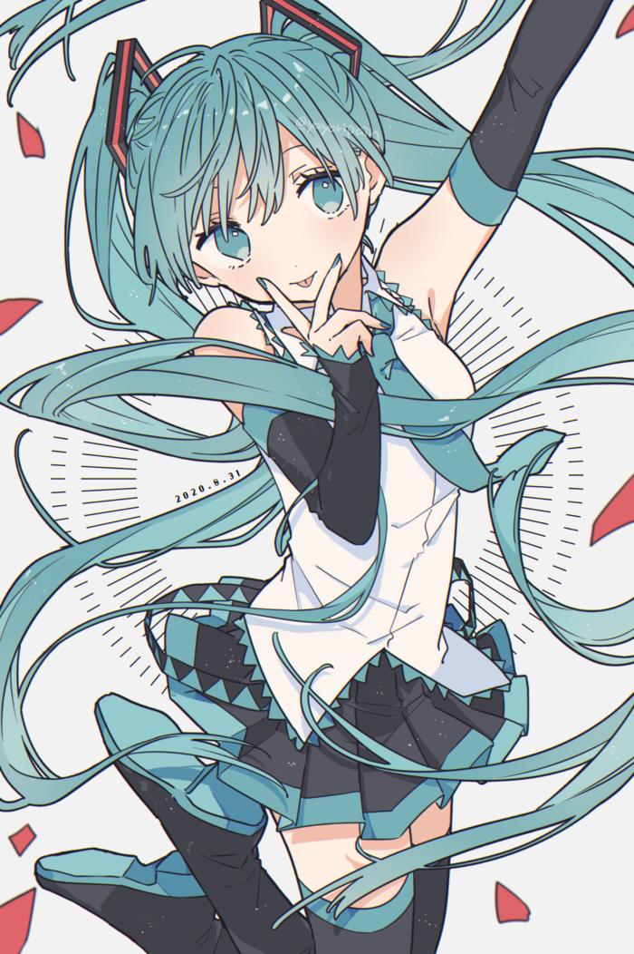 初音生日插画图片壁纸