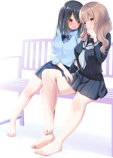 百合长椅插画图片壁纸