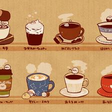 每天喝咖啡插画图片壁纸