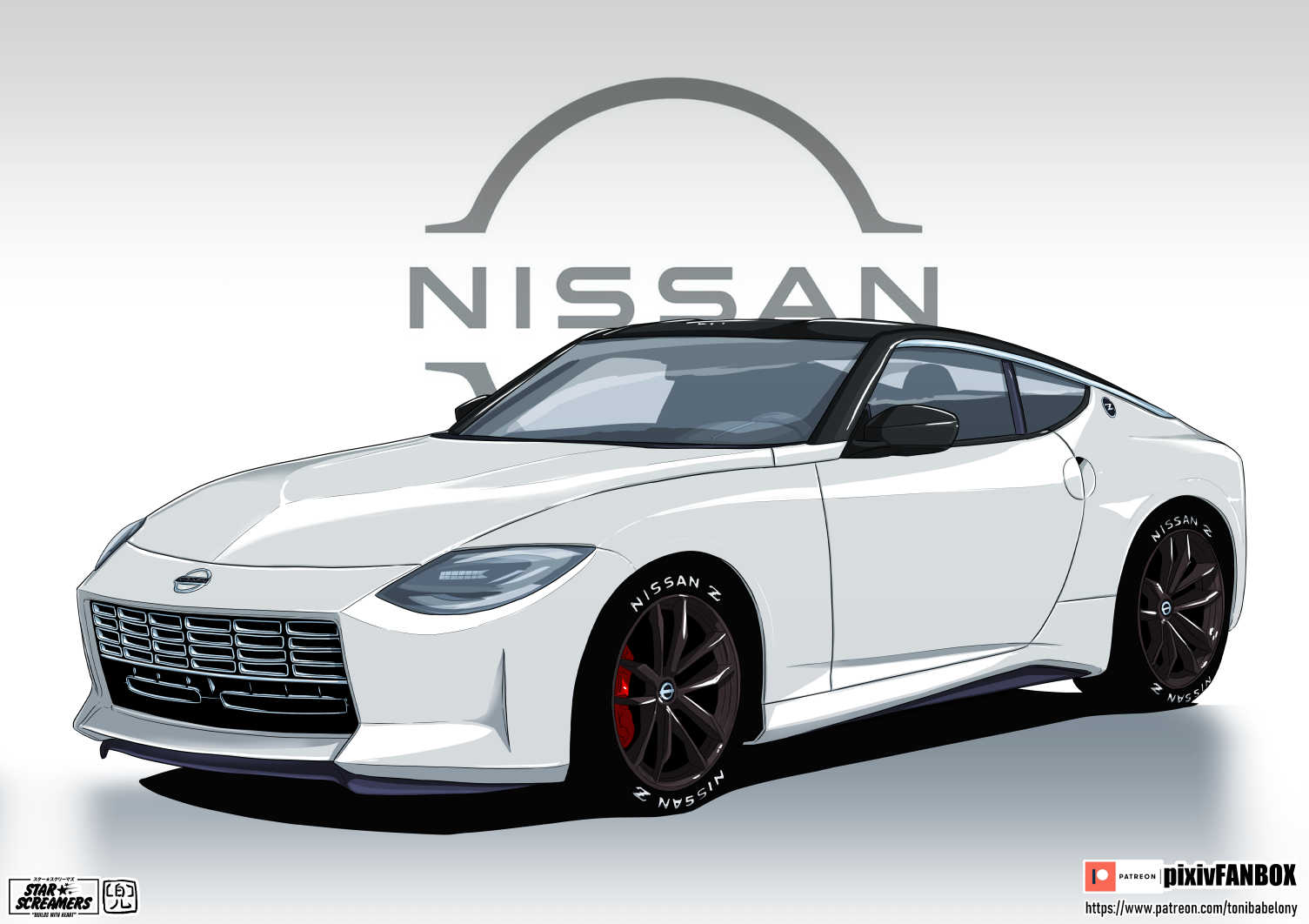 Nissan Z Proto插画图片壁纸