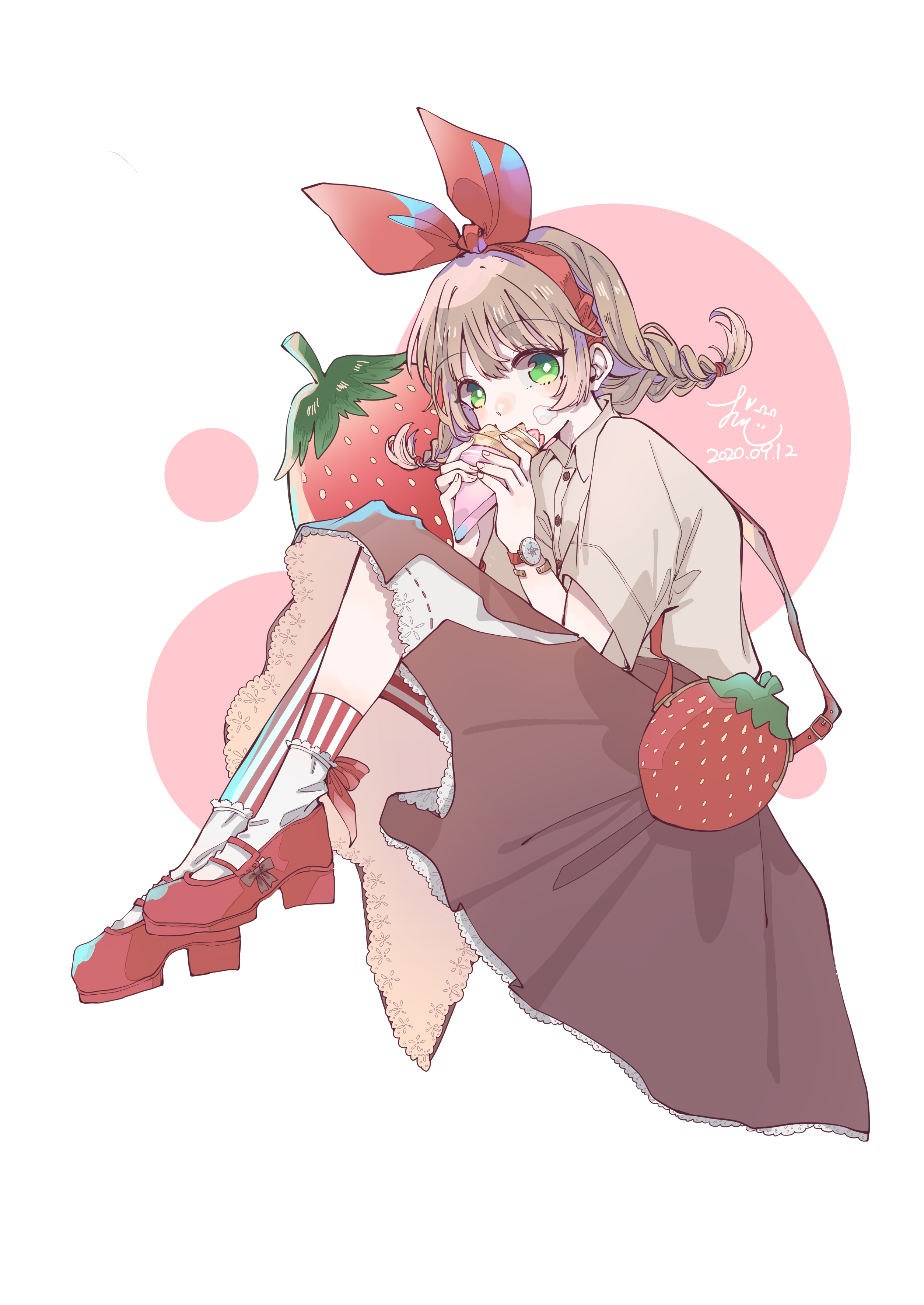 strawberry crepe