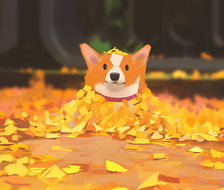 Autumn dogs-illustrationconcept