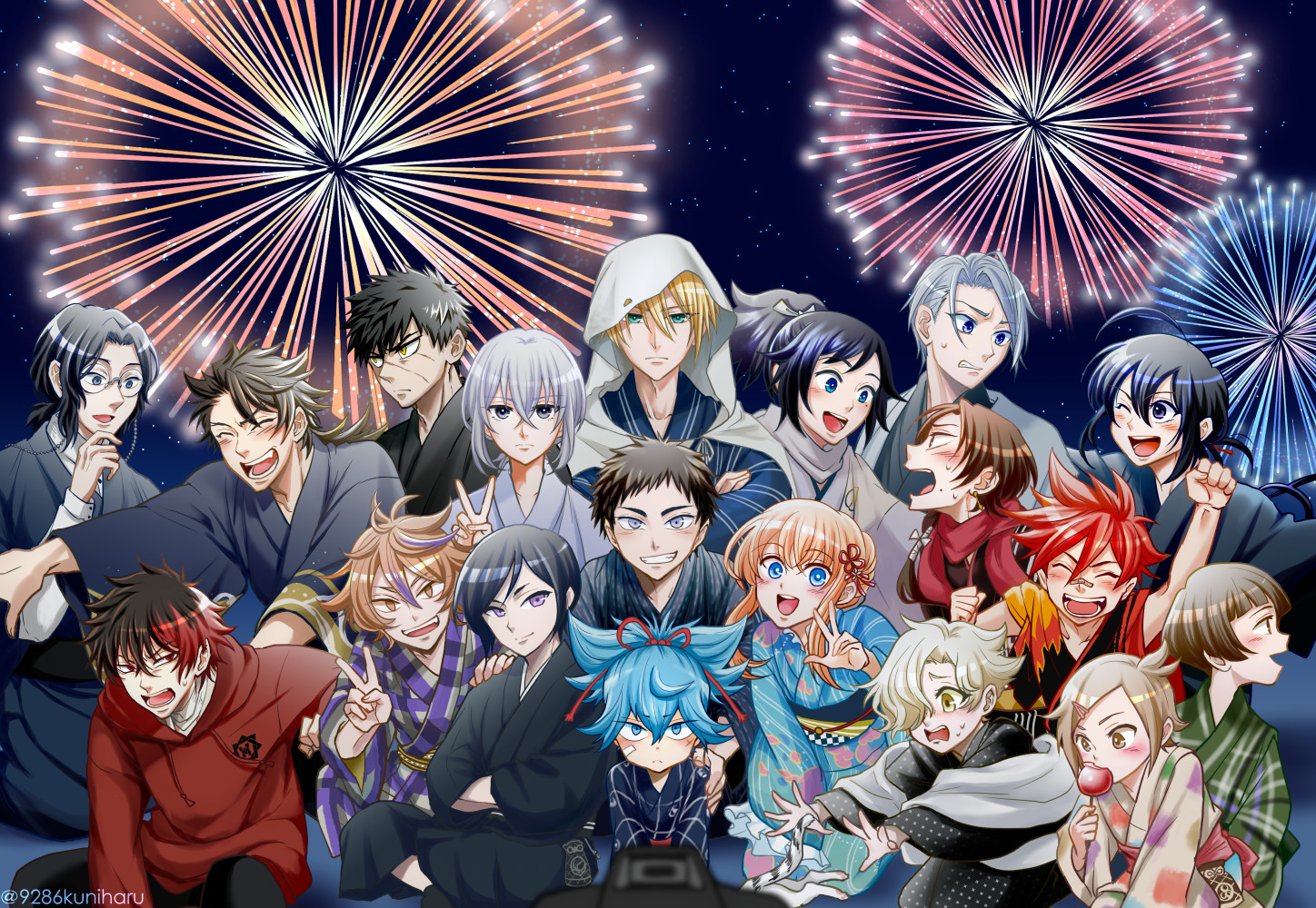 ５周年記念撮影插画图片壁纸