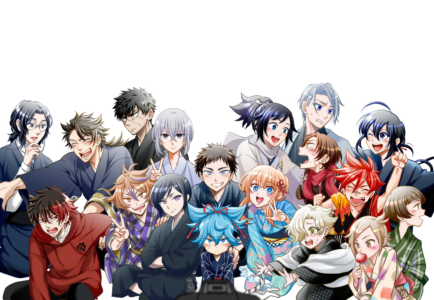 ５周年記念撮影插画图片壁纸