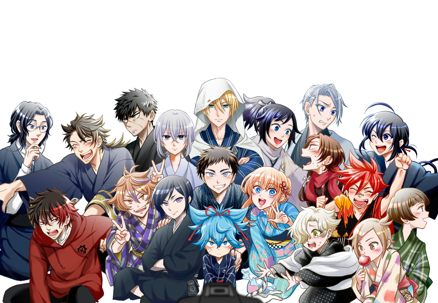 ５周年記念撮影插画图片壁纸