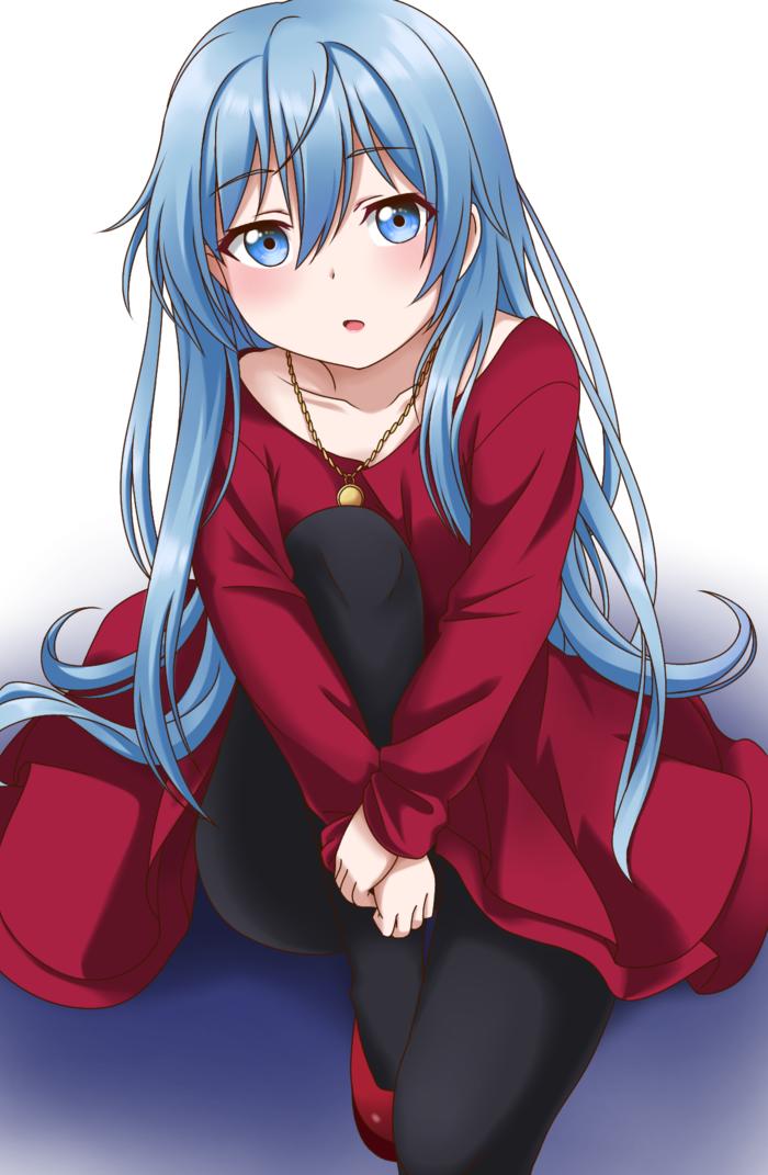 Umi in dah Red Dress插画图片壁纸