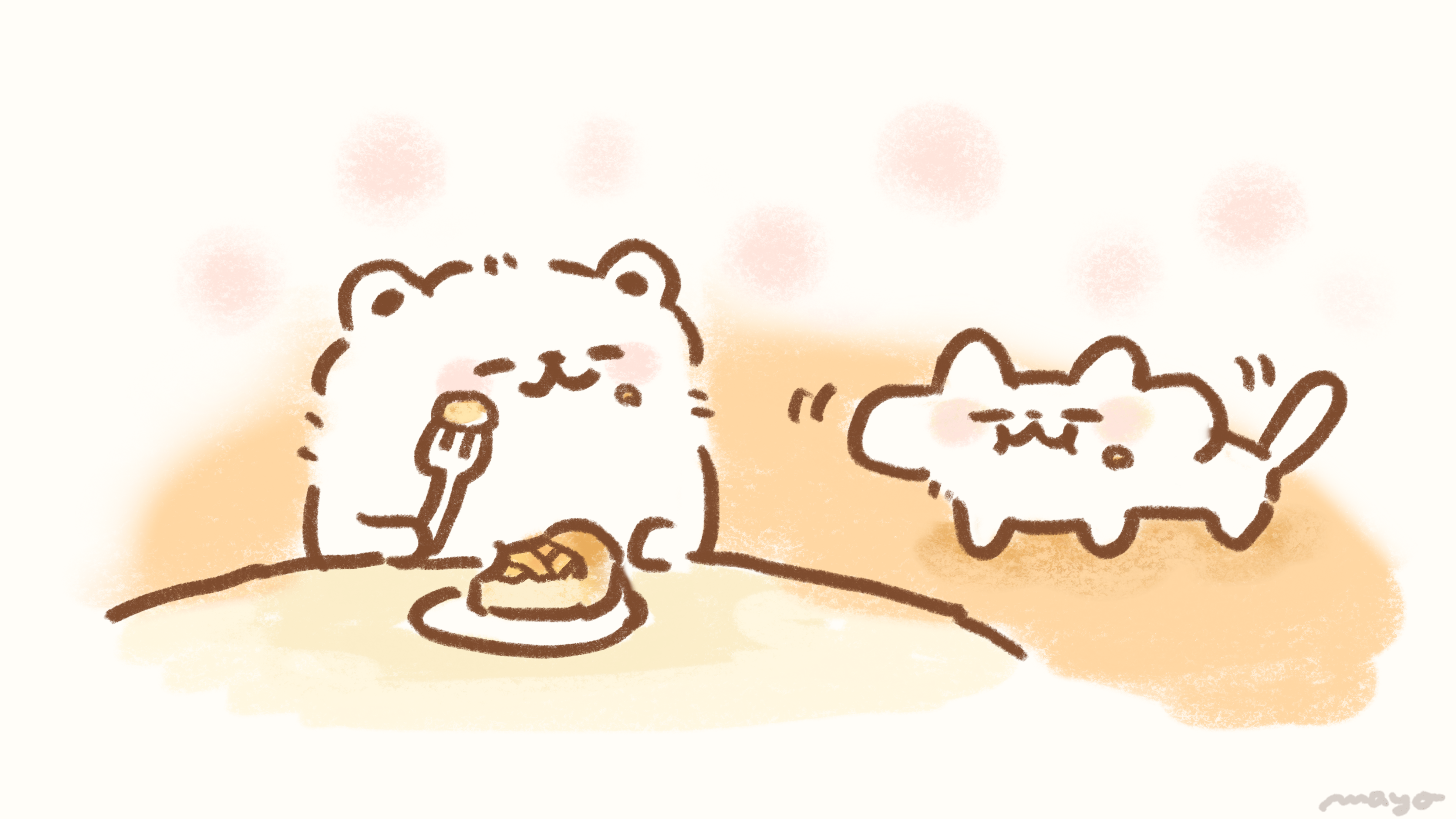 しろくまさんとまよねこ 原创 猫和直升飞机 しろくま しろくまさんとまよねこ 画师通