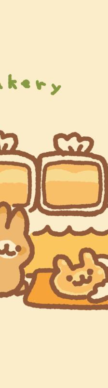 秋色面包机插画图片壁纸
