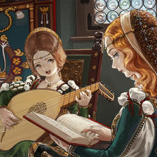 Renaissance People插画图片壁纸