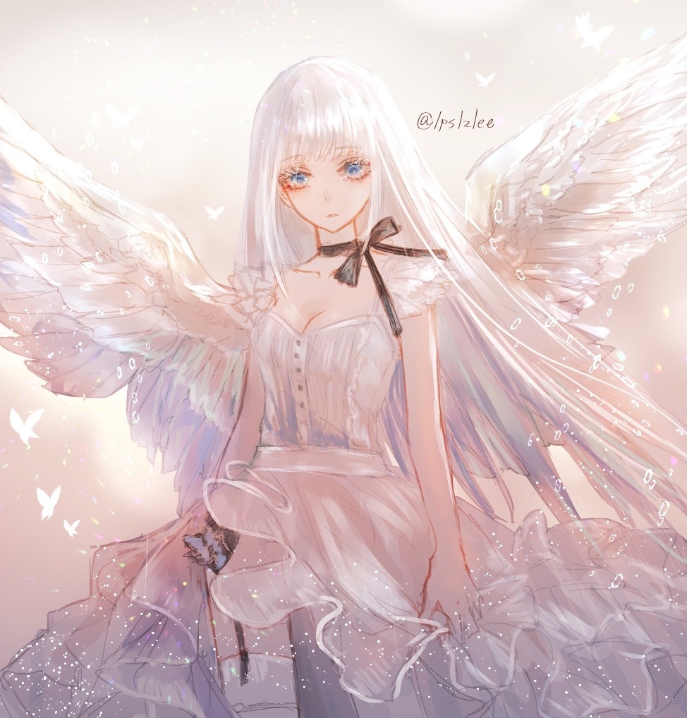 天使の日插画图片壁纸