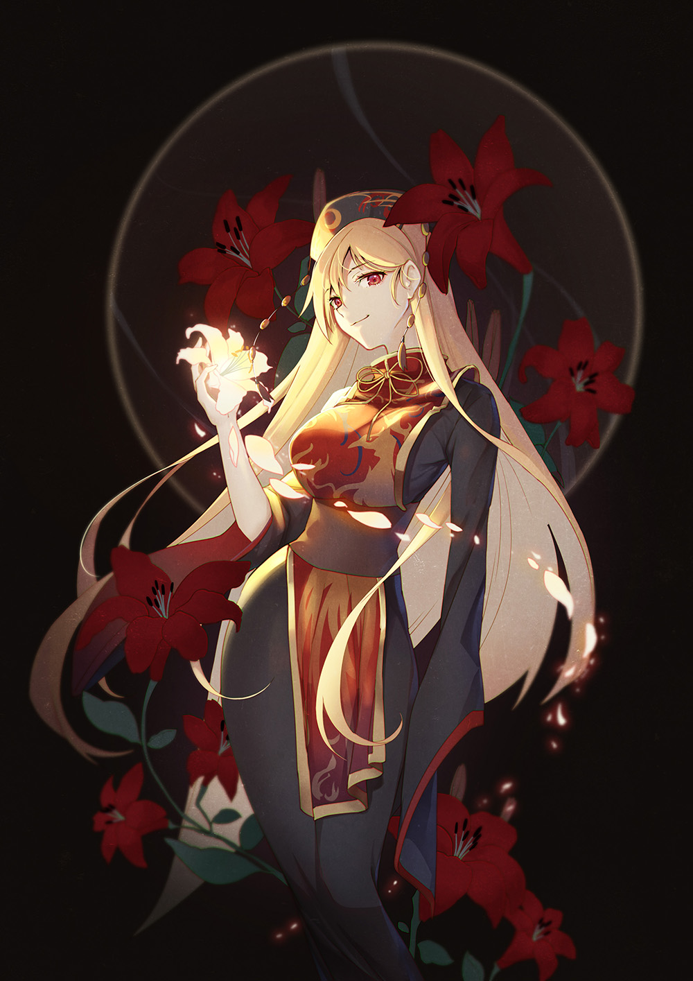 杀意百合插画图片壁纸