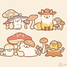 蘑菇节插画图片壁纸