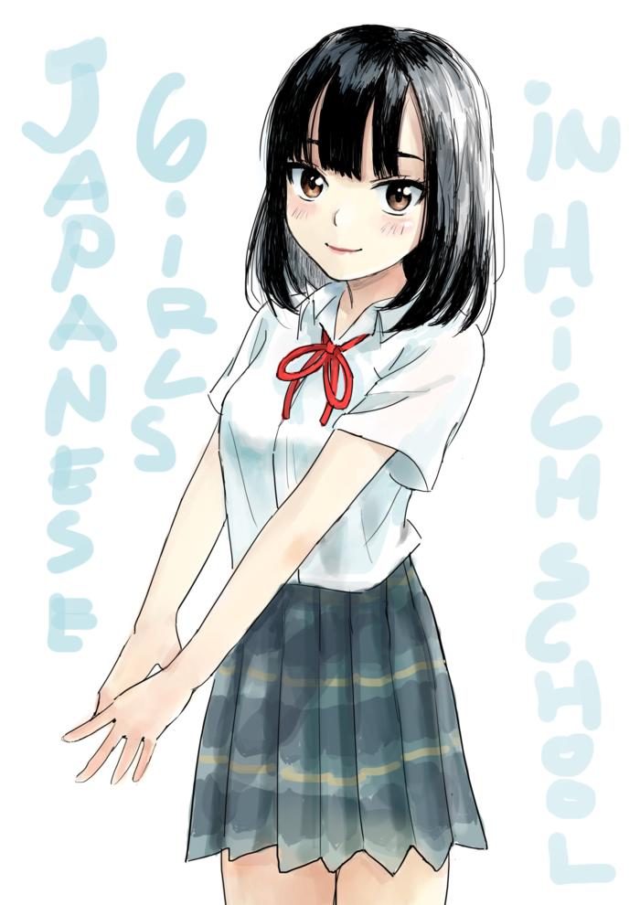 Japanese High School Girls 1插画图片壁纸