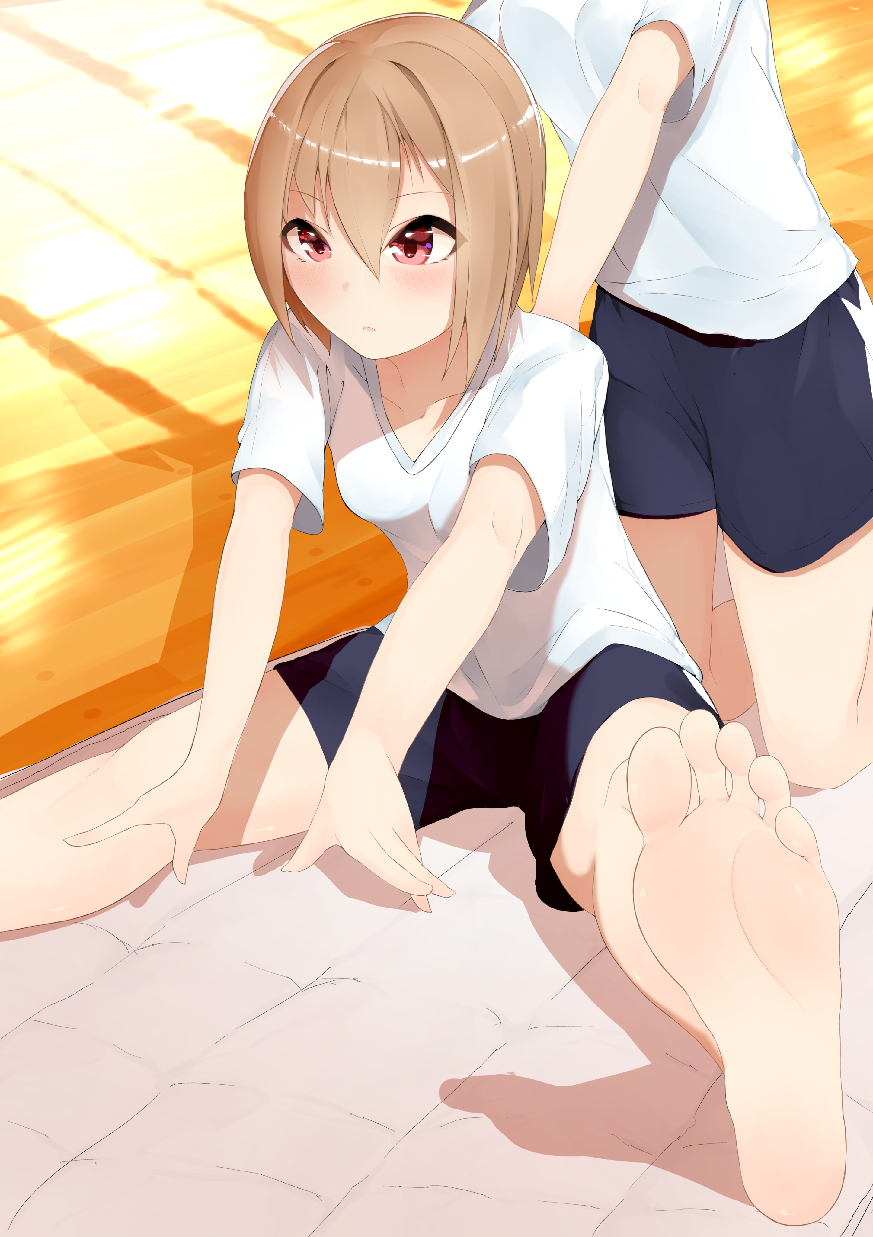 机械体操和裸足原创脚掌