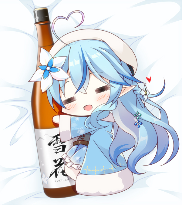 喜欢一升瓶日本酒的小络美！