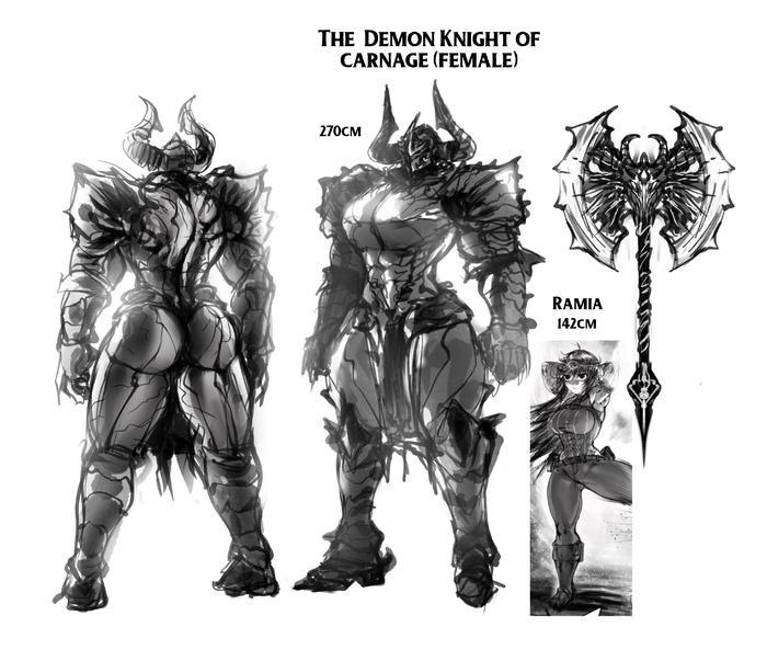 Demon Knight of Carnage - sketch插画图片壁纸