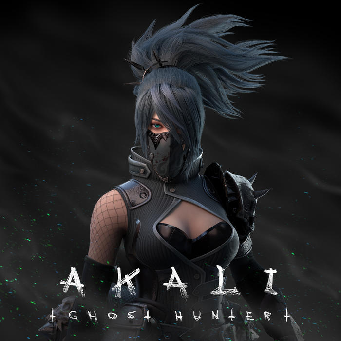 Ghost Hunter Akali - Model插画图片壁纸