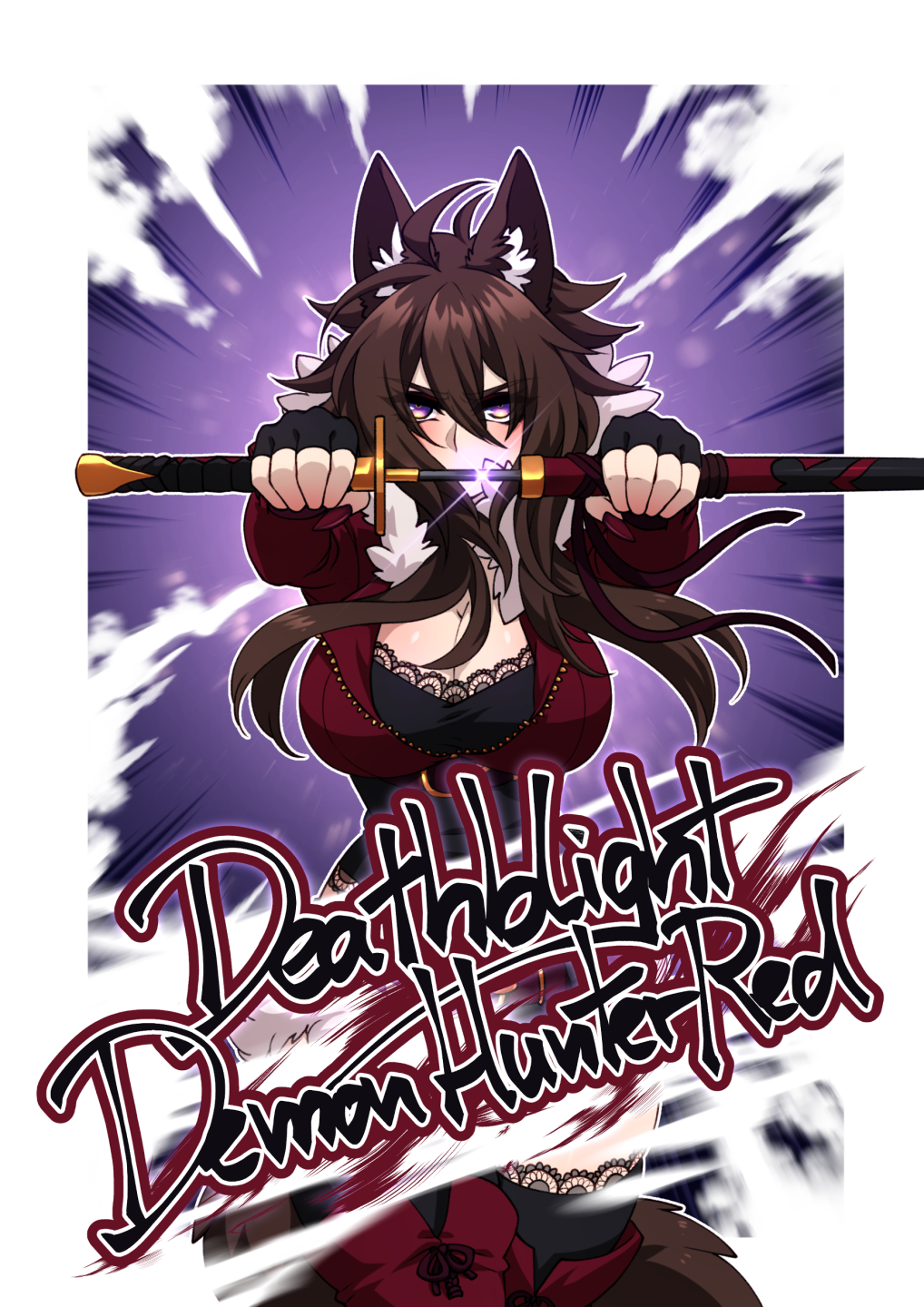 Deathblight Demon Hunter Red插画图片壁纸