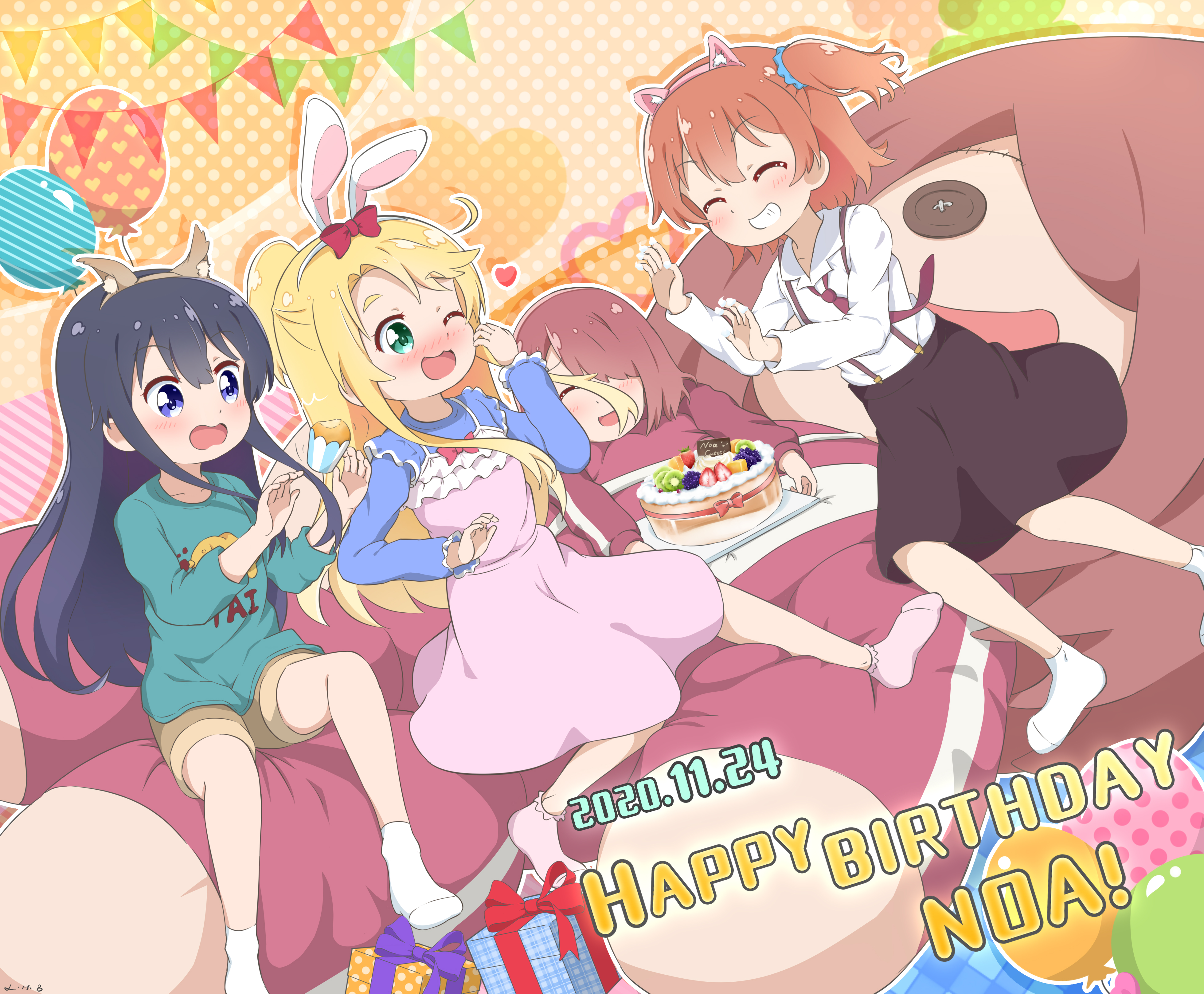 Happy Birthday,Noa! (⁎˃ω˂⁎)插画图片壁纸