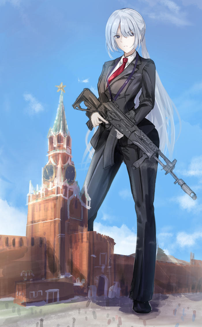 巨大娘AK-15插画图片壁纸