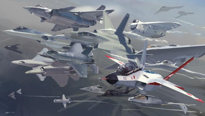 stealthaircraft 1977-2020插画图片壁纸