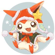 ヒバちゃんのXmasポンチョ插画图片壁纸