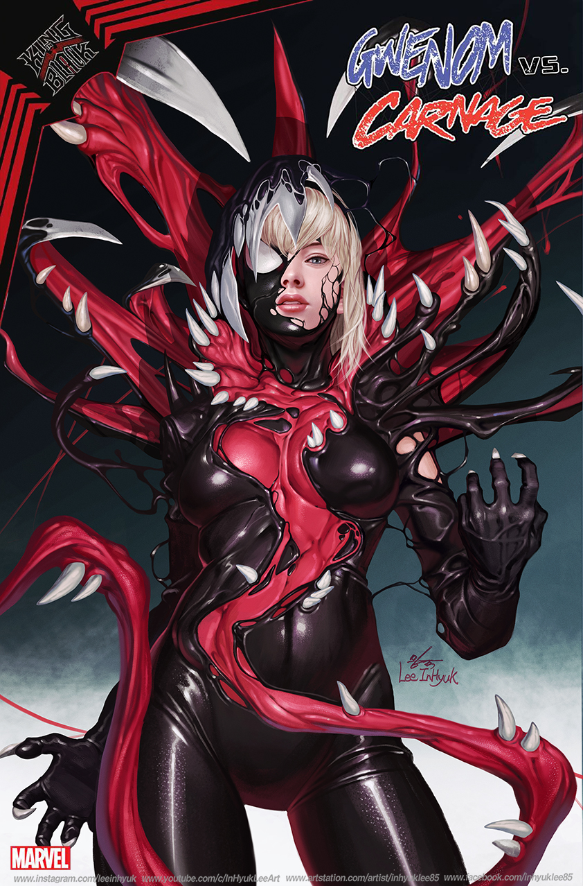 KING IN BLACK: GWENOM VS CARNAGE插画图片壁纸